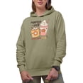 thumbnail image 1 of Distressed Pumpkin Spice & Everything Nice - Retro Autumn or Fall Drinks Art Merch Gift, Sand Hooded Sweatshirt or Hoodie, 3XL, 1 of 5