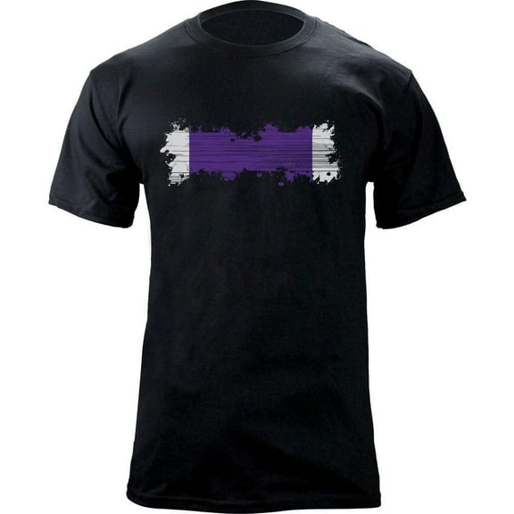 Distressed Purple Heart Medal Ribbon Veteran T-Shirt