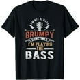 thumbnail image 1 of Distressed Quote Bass Guitar Player Funny Retro Music T-Shirt, 1 of 5