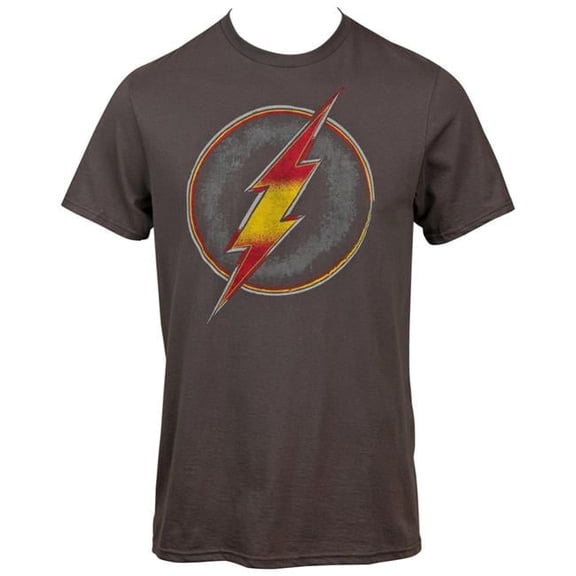 Distressed Red & Yellow Symbol T-Shirt, Extra Large