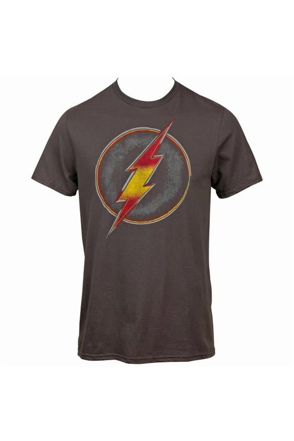 Distressed Red & Yellow Symbol T-Shirt, Large