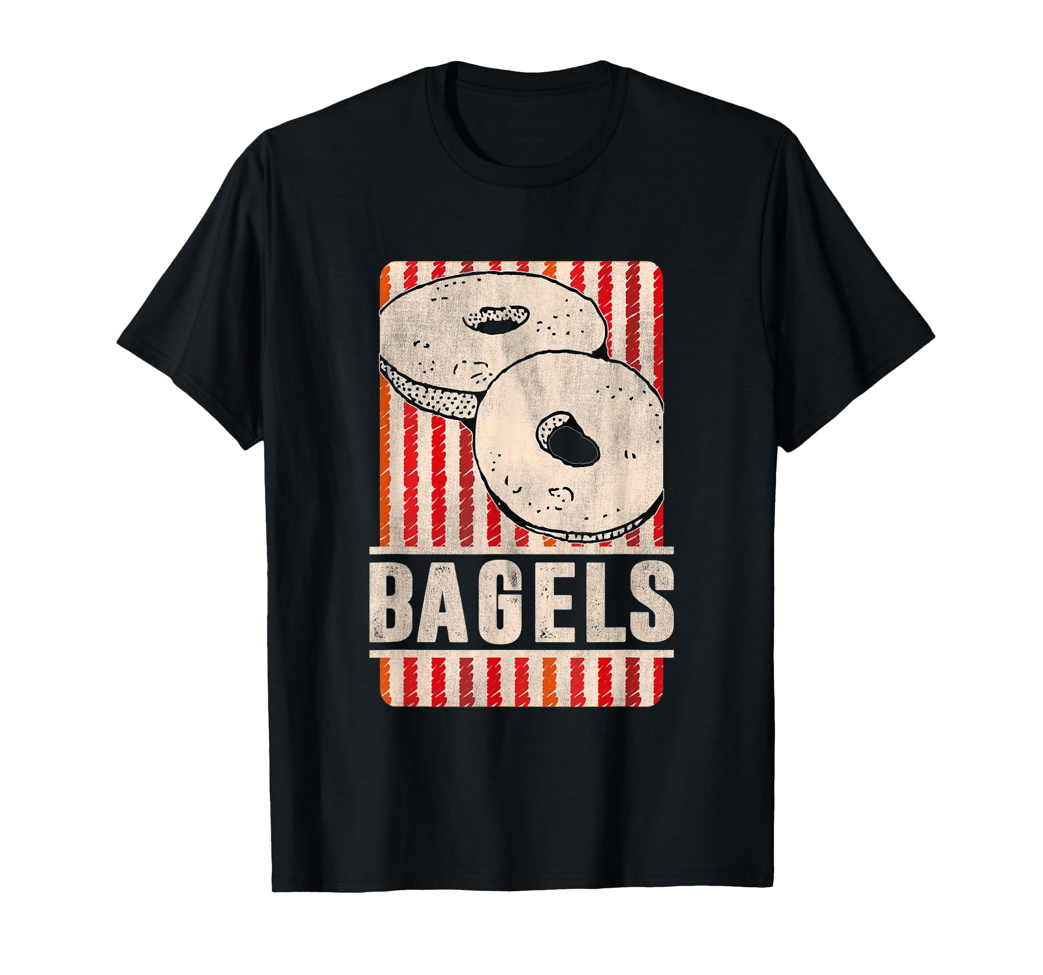 Distressed Retro Bagels Baking And Bagel Lovers Baker Gift TShirt