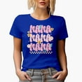thumbnail image 1 of Distressed Retro Groovy Text Mama Word with Leopard Print, Mother's Day Gift, Royal Blue T-Shirt, Large, 1 of 5