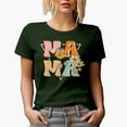 thumbnail image 1 of Distressed Retro Mama, Flowers Art Mother's Day Merch Gift, Military Green T-Shirt, 3XL, 1 of 5