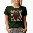 thumbnail image 1 of Distressed Retro Take the Risk or Lose the Change & Butterfly Art Merch Gift, Military Green T-Shirt, 2XL, 1 of 5