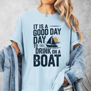 Distressed Sailboat T-Shirt, Funny Boating Tee, Lake Life Apparel, Nautical Vacation Shirt