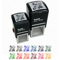 thumbnail image 1 of Distressed Splatter Background Self-Inking Rubber Stamp Ink Stamper - Red Ink - Small 1 Inch, 1 of 7