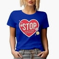 thumbnail image 1 of Distressed Stop Being Hard on Yourself Quote, Retro Self Love Gift, Royal Blue T-Shirt, XL, 1 of 5
