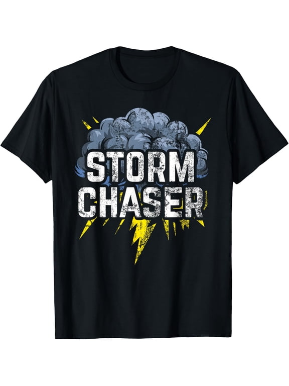 Distressed Storm Chaser T-Shirt, Weather Storm Cloud Gift T-Shirt