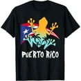 thumbnail image 1 of Distressed Style Puerto Rico Frog Gift design Puerto Rico! T-ShirtMen and women, Black T-shirt, size: Extra large, 1 of 4