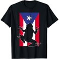 thumbnail image 1 of Distressed Style Puerto Rico Frog Gift design Puerto Rico! T-Shirt, 1 of 3