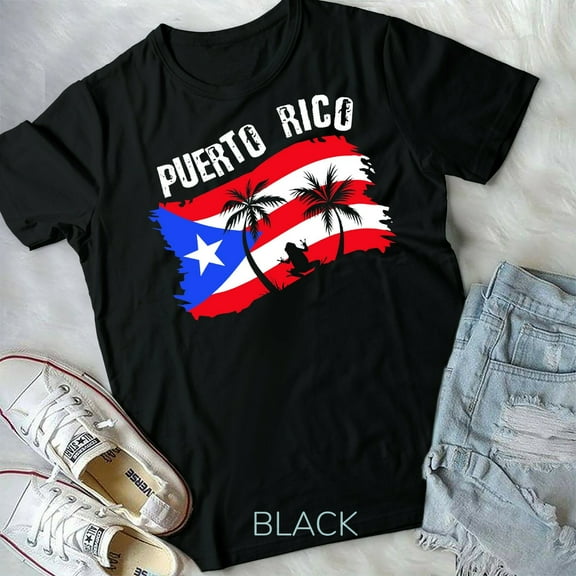 Distressed Style Puerto Rico Frog Gift design Puerto Rico! - Unisex Form T-Shirt