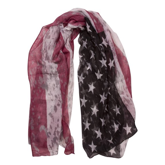 Distressed Style USA Design Scarf