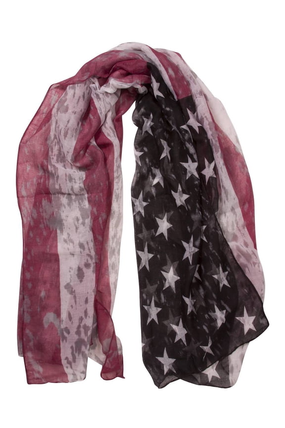 Distressed Style USA Design Scarf