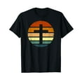 thumbnail image 1 of Distressed Sunset Cross Christian Design Men T-Shirt, 1 of 5