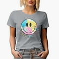 thumbnail image 1 of Distressed Tanned and Tipsy & 90s Retro & Tie Dye Art Summer Themed Merch Gift, Heather Grey T-Shirt, Large, 1 of 5