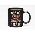 thumbnail image 1 of Teach Love Inspire, Retro School Teacher or Teaching Art Merch Gift, Black 11oz Ceramic Mug, 1 of 5
