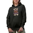 thumbnail image 1 of Distressed Teach Love Inspire, Retro School Teacher or Teaching Art Merch Gift, Black Hooded Sweatshirt or Hoodie, 2XL, 1 of 5