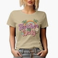 thumbnail image 1 of Distressed Teacher Off Duty - Retro Vacation or Summer Themed Art Merch Gift, Tan T-Shirt, XL, 1 of 5