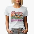 thumbnail image 1 of Distressed Teacher - Retro Butterfly & Flowers Art Merch Gift, White T-Shirt, Large, 1 of 5