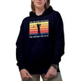 thumbnail image 1 of Distressed The Better You Put, The Bolder You Play with a Swinging Golf Player, Golfing or Golfer Themed Merch Gift, Navy Blue Hooded Sweatshirt or Hoodie, Small, 1 of 5