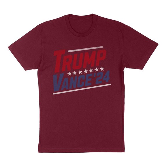 Distressed Trump Vance 2024 Shirt Unisex 3X-Large Maroon