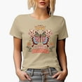 thumbnail image 1 of Distressed Trust Your Visions - Retro Butterfly Boho Art Merch Gift, Tan T-Shirt, Small, 1 of 5