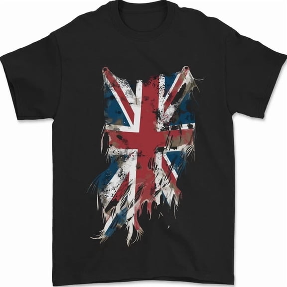 Distressed Union Jack Flag Gb British Uk T-Shirt