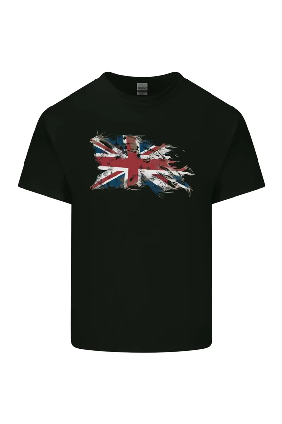 Distressed Union Jack Flag for a Great Britain British UK Pride Fan Unisex T-Shirt, up to size 5XL