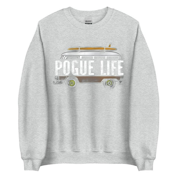 Distressed Vintage Style Island Life Surfer Van Shirt Gift Black Unisex T-Shirt