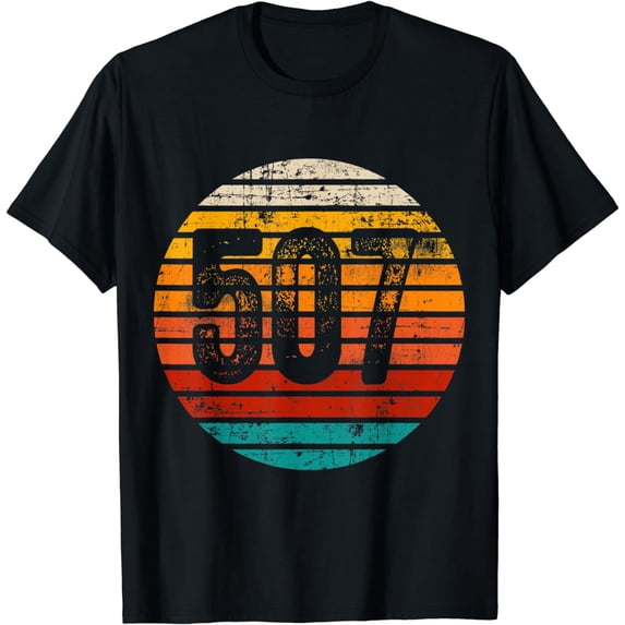 Distressed Vintage Sunset 507 Area Code T-Shirt