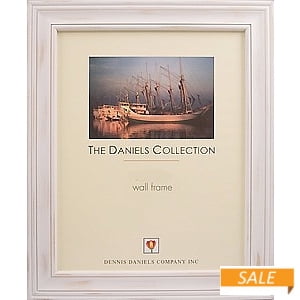 Distressed White Wood Finish 12x18 frame by Dennis Daniels - 12x18