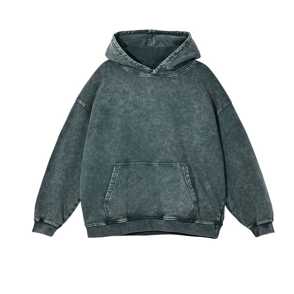 Distressed Women's Hoodie Oversized Washed Pullover Casual Streetwear Comfortable Soft Lined Sweatshirt For Women