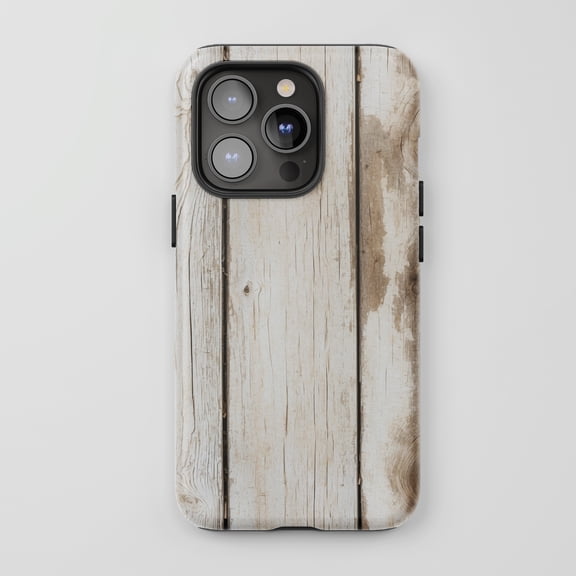 Distressed Wood For All iPhone Series Protective Phone Case Rustic White