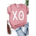 thumbnail image 1 of Distressed XOXO Heart Graphic Tee T-Shirt PLUS, 1 of 8