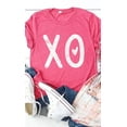 thumbnail image 1 of Distressed XOXO Heart Graphic Tee T-Shirt, 1 of 6