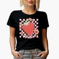 thumbnail image 1 of You Are Berry Special, Retro Strawberry Art, Valentine's Day Gift, Black T-Shirt, Large, 1 of 5