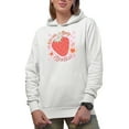 thumbnail image 1 of You Are Berry Special, Retro Valentine's Day Strawberry Art Merch Gift, White Hooded Sweatshirt or Hoodie, Small, 1 of 5