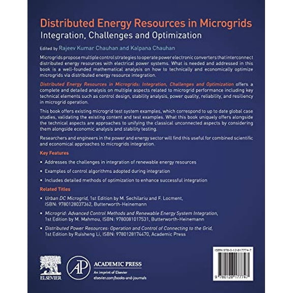 Pre-Owned Distributed Energy Resources in Microgrids: Integration, Challenges and Optimization [Paperback] Chauhan, Rajeev Kumar and Chauhan, Kalpana