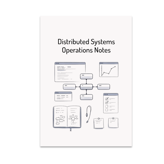 Distributed Systems Operations Notes Poster, Tech Offices, Classrooms, and Engineering Spaces, 13x19 Glossy Paper