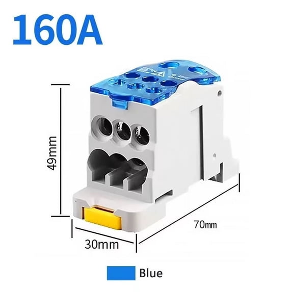 Distribution Box One In Several Out Power Electrical Connector Junction Din Rail Terminal Block UKK80A/125A/160A/