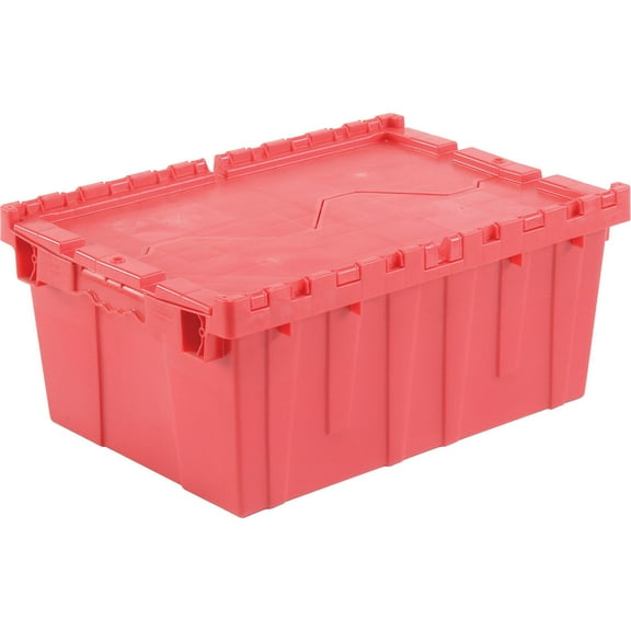 Global Industrial Plastic Attached Lid Shipping & Storage Container 21-7/8x15-1/