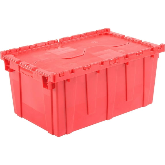 Global Industrial Plastic Attached Lid Shipping & Storage Tote 27-3/16""x16-5/8"