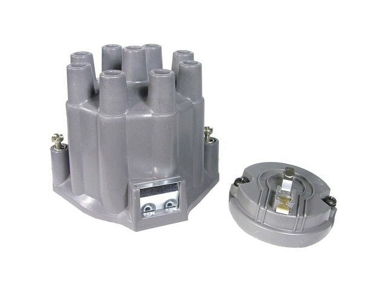 Distributor Cap and Rotor Kit - Compatible with 1957 - 1974 Chevy Corvette 1958 1959 1960 1961 1962 1963 1964 1965 1966 1967 1968 1969 1970 1971 1972 1973
