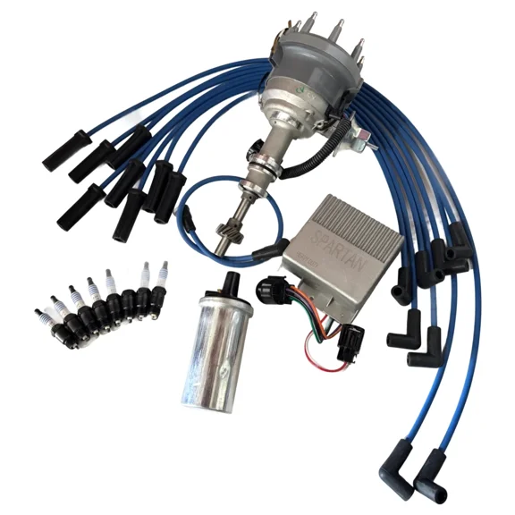 Distributor + Wire Set + Spark Plugs For Chevy GMC Vortec 262 Convert To Carb