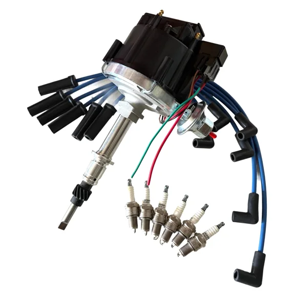 Distributor with Wire Set and Spark Plug Toyota Land Cruiser FJ40 FJ60 1960 to 1990 19100-61180