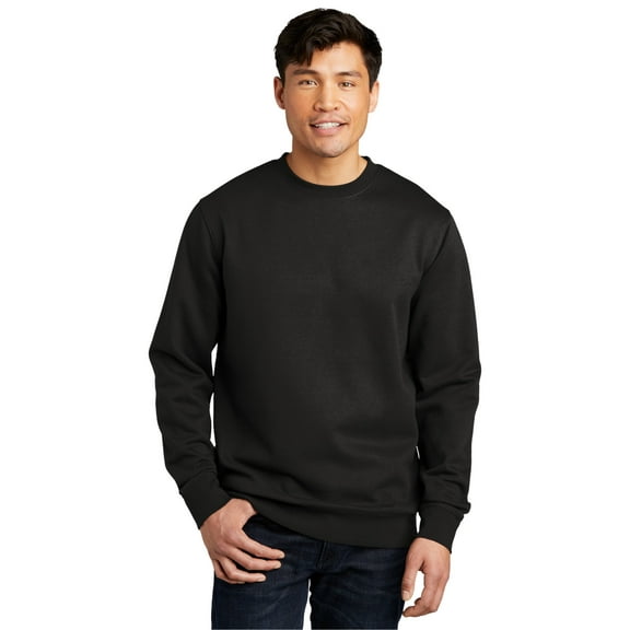 District ® V.I.T.  Fleece Crew DT6104 - Black Size XS