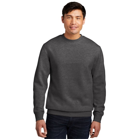 District ® V.I.T. ™ Fleece Crew DT6104 - Heathered Charcoal Size 4XL