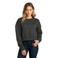 thumbnail image 1 of District ® Women's Perfect Weight ® Fleece Cropped Crew DT1105 - Charcoal Size M, 1 of 4