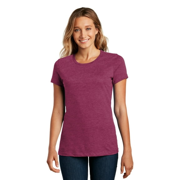 District ® Women's Perfect Weight ® Tee. DM104L - Heathered Loganberry Size XL
